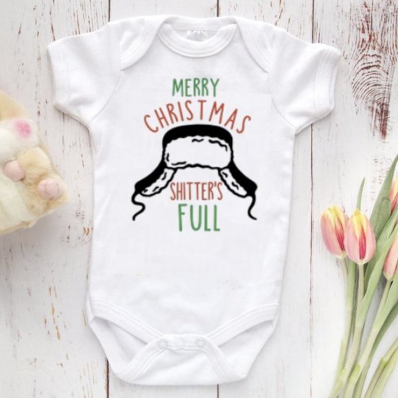 shitters full baby onesie